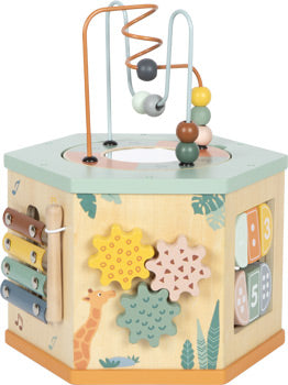 Safari Wooden Activity Cube – 7-in-1 Learning Toy