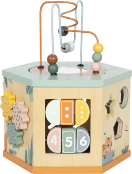 Safari Wooden Activity Cube – 7-in-1 Learning Toy