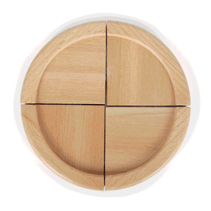 Wooden Cuttable Pizza Set with Felt Toppings