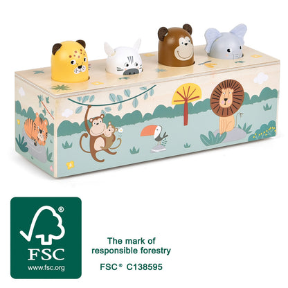 Safari Pop-Up Animal Sound Toy – FSC® Certified