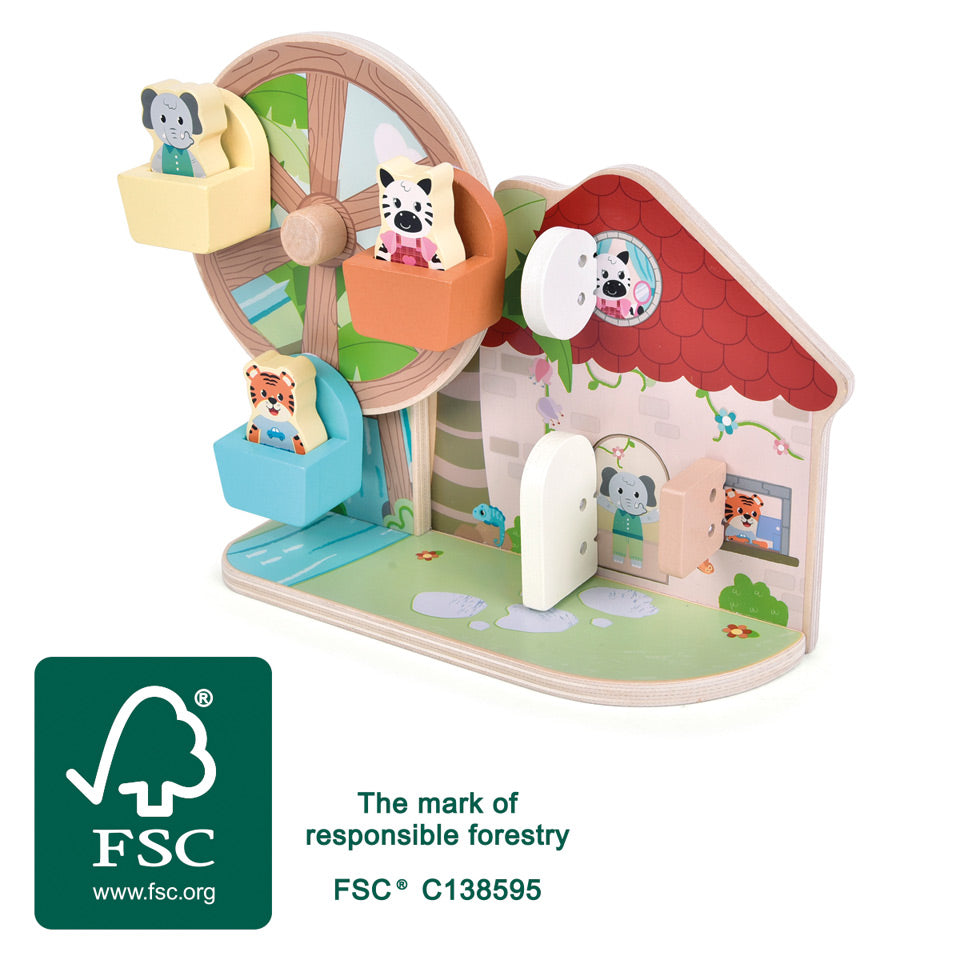 Wooden Ferris Wheel Motor Activity Toy – FSC® Certified