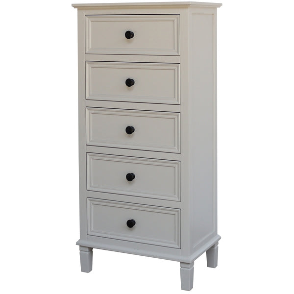 Belmont Rattan Collection 5 Drawer Tallboy