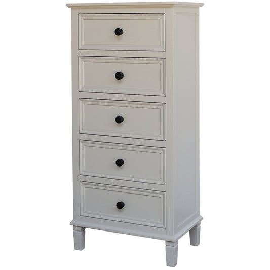 Belmont Rattan Collection 5 Drawer Tallboy