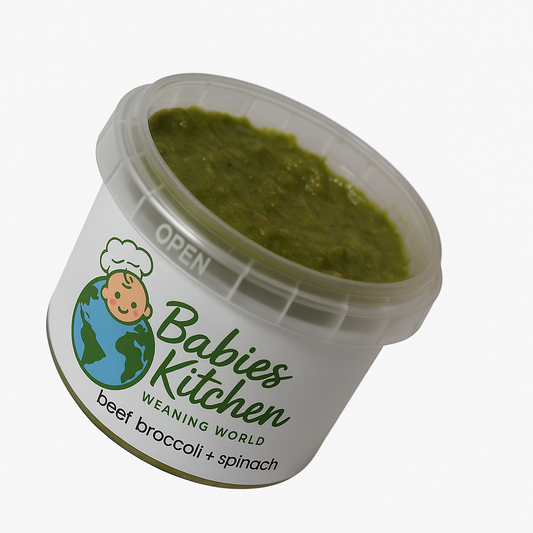 Stage 2 Fresh Beef, Broccoli & Spinach Purée – 120g (Chilled, 7+ Months)