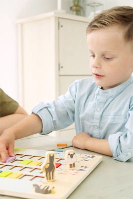 4 Friends Bridge - Building Animal Game – Wooden Cooperative Board Game - Heirloom Hall