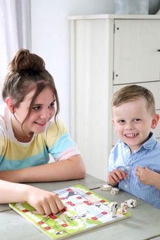 4 Friends Wooden Games Collection – 4 - in - 1 Farm Animal Board Games - Heirloom Hall