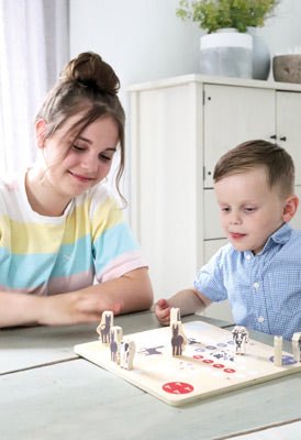 4 Friends Wooden Games Collection – 4 - in - 1 Farm Animal Board Games - Heirloom Hall