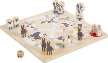 4 Friends Wooden Games Collection – 4 - in - 1 Farm Animal Board Games - Heirloom Hall