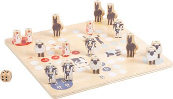4 Friends Wooden Games Collection – 4 - in - 1 Farm Animal Board Games - Heirloom Hall
