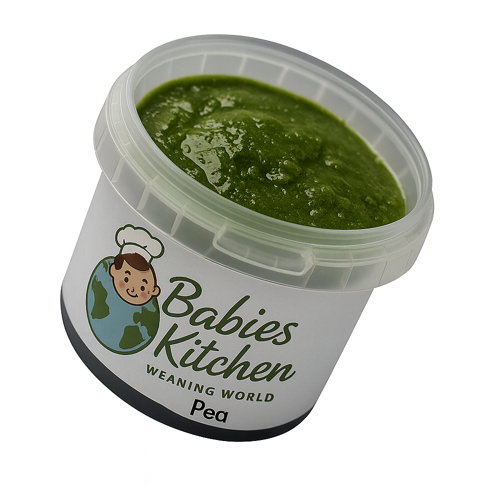 100% Fresh Pea Baby Purée – 120g (Chilled, Stage 1)