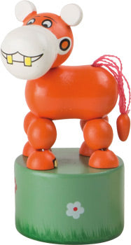 Wooden Safari Dancing Push Toy Set – 6pcs