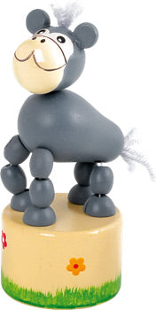 Wooden Safari Dancing Push Toy Set – 6pcs