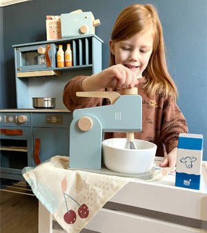 Blue Wooden Mixer Set - Heirloom Hall