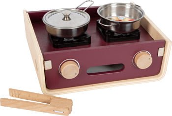 Compact Wooden Camping Play Kitchen in Carry Case - Heirloom Hall