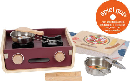 Compact Wooden Camping Play Kitchen in Carry Case - Heirloom Hall