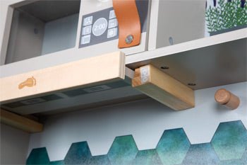 Grey Wooden Play Kitchen Tasty - Heirloom Hall