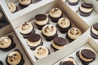 Artisan Oreo Cupcakes, Artisan S'Mores Cupcakes Platter Box Occasion Gift Set