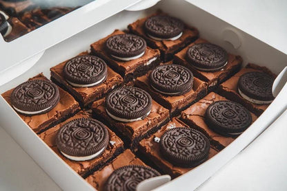 Artisan Oreo Brownies, Classic Chocolate Fudge Brownies, Artisan Raspberry Swirl Brownies, Birthday, Event, Gift