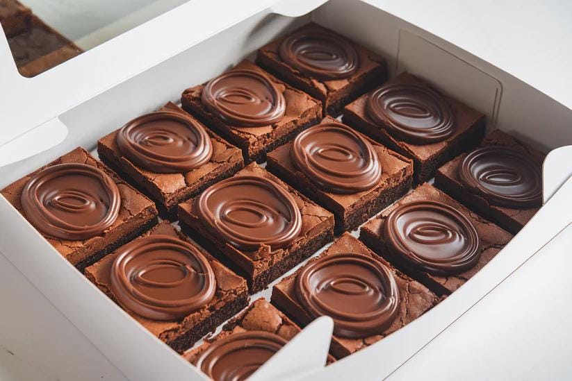 Artisan Oreo Brownies, Classic Chocolate Fudge Brownies, Artisan Raspberry Swirl Brownies, Birthday, Event, Gift