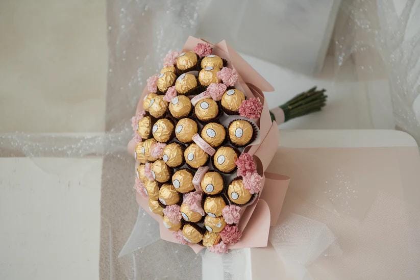 Ferrero Rocher Chocolate Bouquet -  Lindt- Select Your Chocolate- Event , Birthday, Occasion, Showstopper, Centerpieces