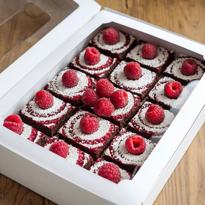 Artisan Oreo Brownies, Classic Chocolate Fudge Brownies, Artisan Raspberry Swirl Brownies, Birthday, Event, Gift