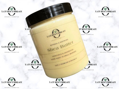 Natures Embrace Organic Handmade 100% Fresh Natural Unrefined  Shea Butter Solid Moisturizing Skincare Haircare Fragrance Free