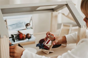 Large Wooden Dollhouse – “Scandi Living” Collection - Heirloom Hall