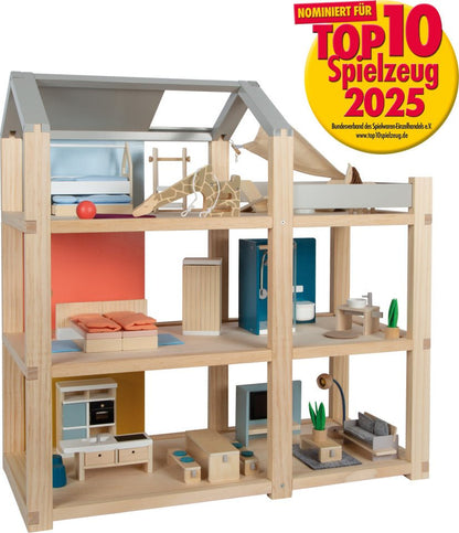 Large Wooden Dollhouse – “Scandi Living” Collection - Heirloom Hall