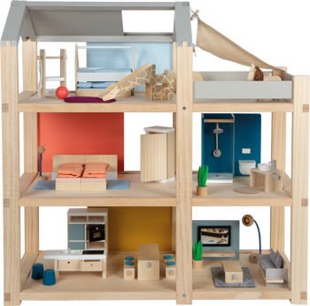 Large Wooden Dollhouse – “Scandi Living” Collection - Heirloom Hall