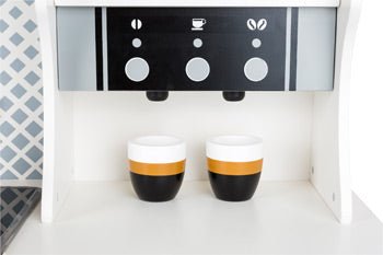 Large Wooden Play Kitchen with Sound and Light Effects - Heirloom Hall