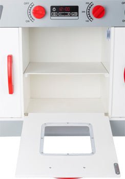 Large Wooden Play Kitchen with Sound and Light Effects - Heirloom Hall