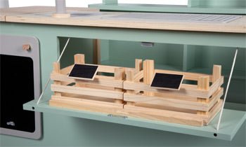 Sage Wooden Market Stall – Modular “Fresh” Play Store - Heirloom Hall