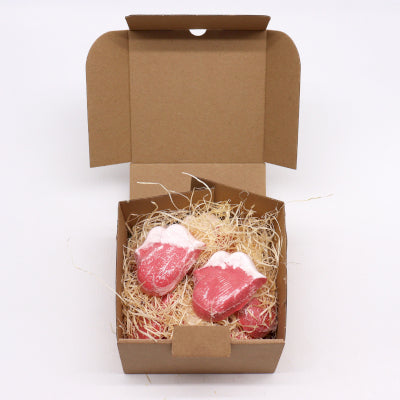Lips Bath Bomb 60g - Raspberry & Pomergranate