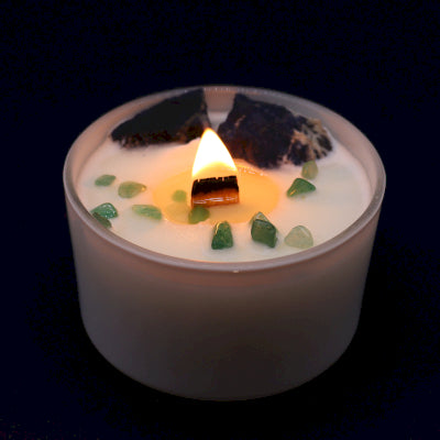 Chakra Crystal Candle - Throat Chakra