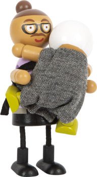 Wooden Bending Doll Family – “Patchwork People” Collection - Heirloom Hall