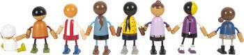 Wooden Bending Doll Family – “Patchwork People” Collection - Heirloom Hall
