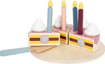 Wooden Birthday Cake Play Set – “Tasty” Collection - Heirloom Hall