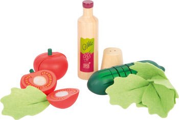 Wooden Cuttable Salad Play Set - Heirloom Hall