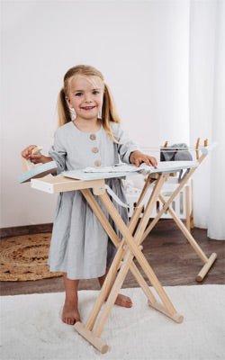 Wooden Ironing Board & Iron Set – “Clean & Tidy” Role Play Collection - Heirloom Hall