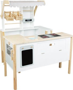 Wooden Market Stall – Modular “Fresh” Play Store - Heirloom Hall