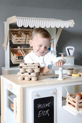 Wooden Market Stall – Modular “Fresh” Play Store - Heirloom Hall