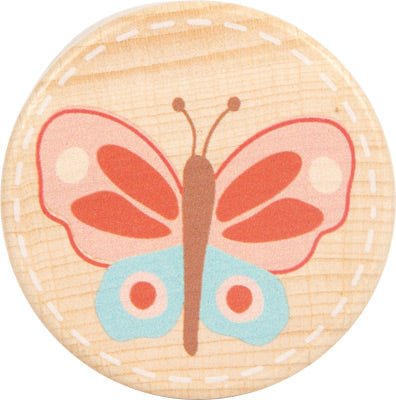 Wooden Rainmaker Rattle – Butterflies & Flowers - Heirloom Hall