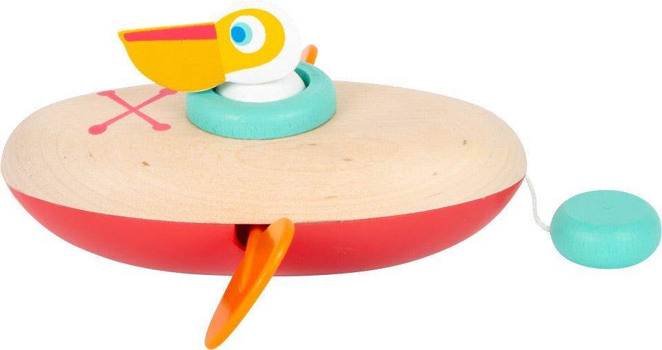 Wooden Wind - Up Pelican Water Toy - Heirloom Hall