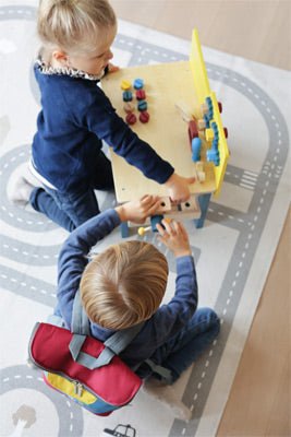 Wooden Workbench with Tools - Heirloom Hall